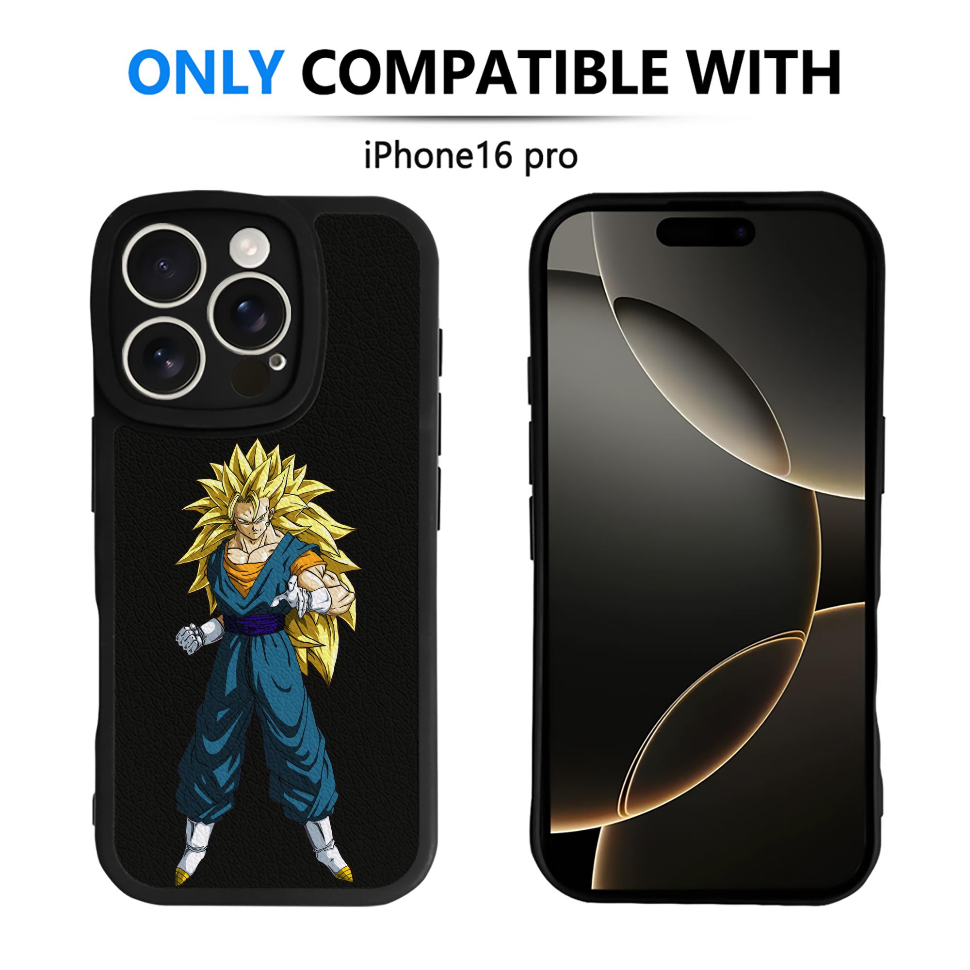（画像用） ドラゴンボール ベジット DRAGON BALL Vegetto 【iPhone 16シリーズ対応】シリコンスマホケース（レザー調） 材質：シリコン